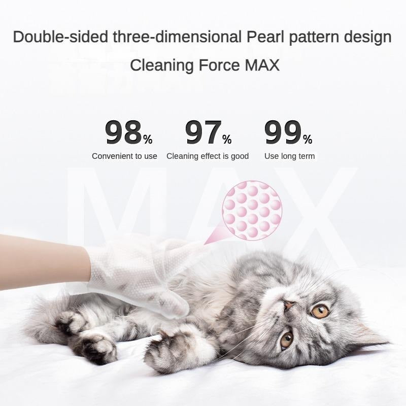 RoamTails™  Pet Grooming Cleaning Gloves